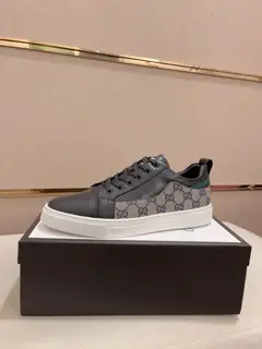 Gucci casual shoes upper Imported cowhide official website 1:1 fabric