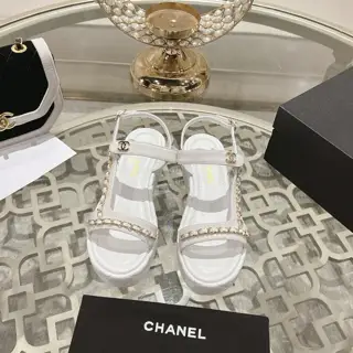Chanel chain thick-soled casual sandals