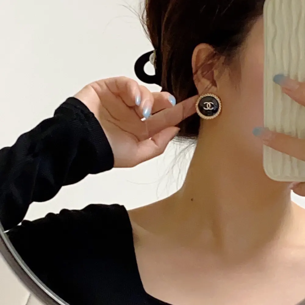 CHANEL style ear clip Earrings