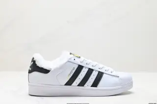 Adidas Originals Superstar shell toe series Autumn and winter style plus velvet warm C77124