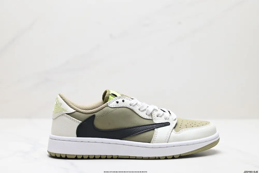 Nike AJ1 reverse hook Travis Scott x Air Jordan 1 ” Reverse Mocha “AJ1 Joe 1 TS Lightning FZ3124-200