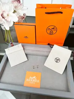 Hermès Finesse series pig nose full diamond necklace