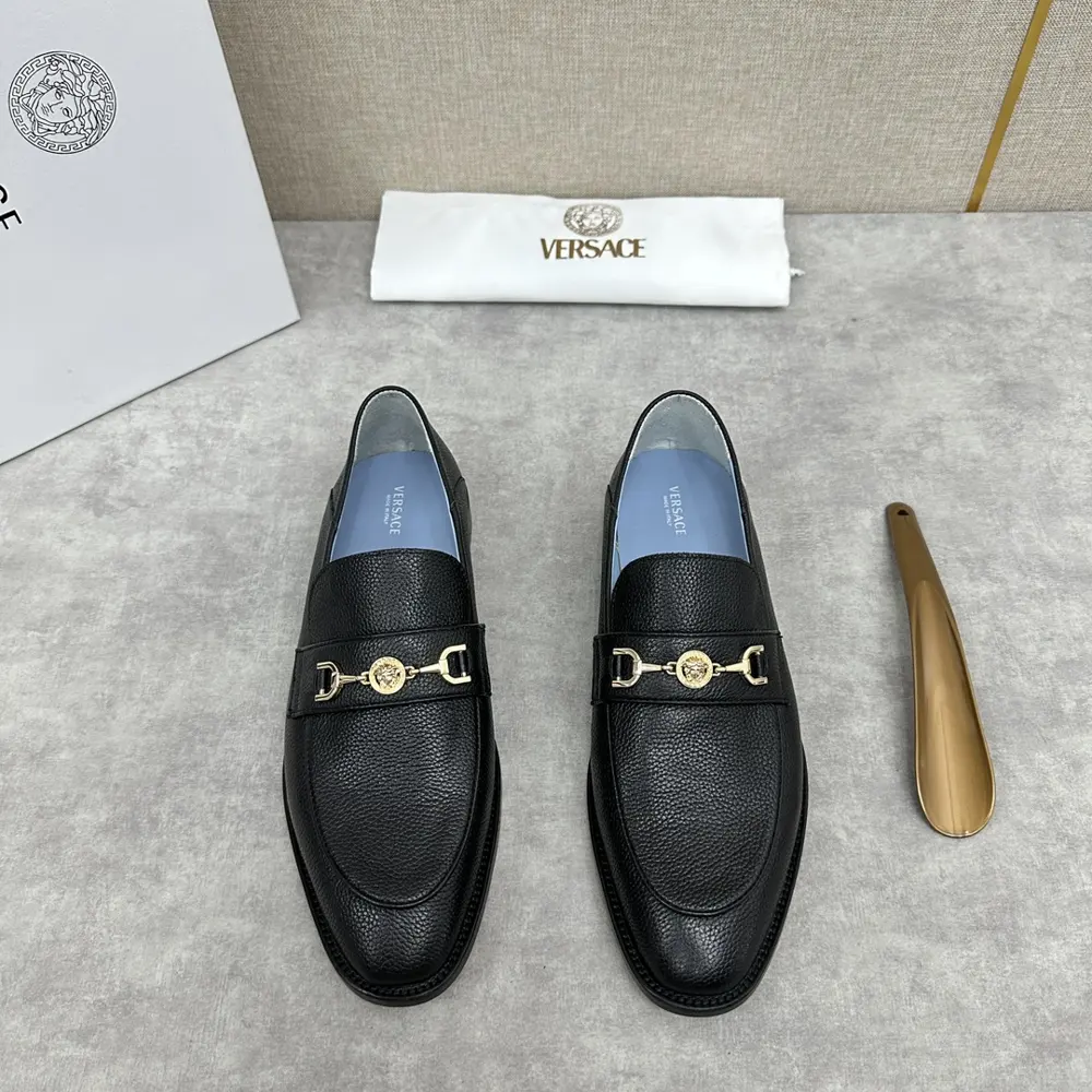 Versace men’s business leather shoes