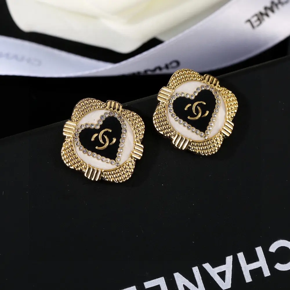 Chanel Double C Classic Earrings