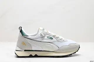 PUMA Rider FV Ivy League fabric leather retro easy to wear shock-absorbing wear-resistant 387672