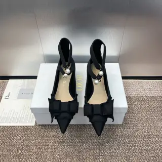 J’ADIOR tassel webbing women’s shoes Dior 2024 spring and summer catwalk new foot ring