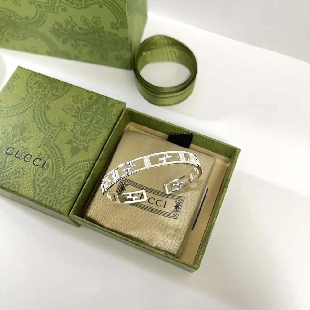 Gucci popular double G tag bracelet necklace European and American fashion personality