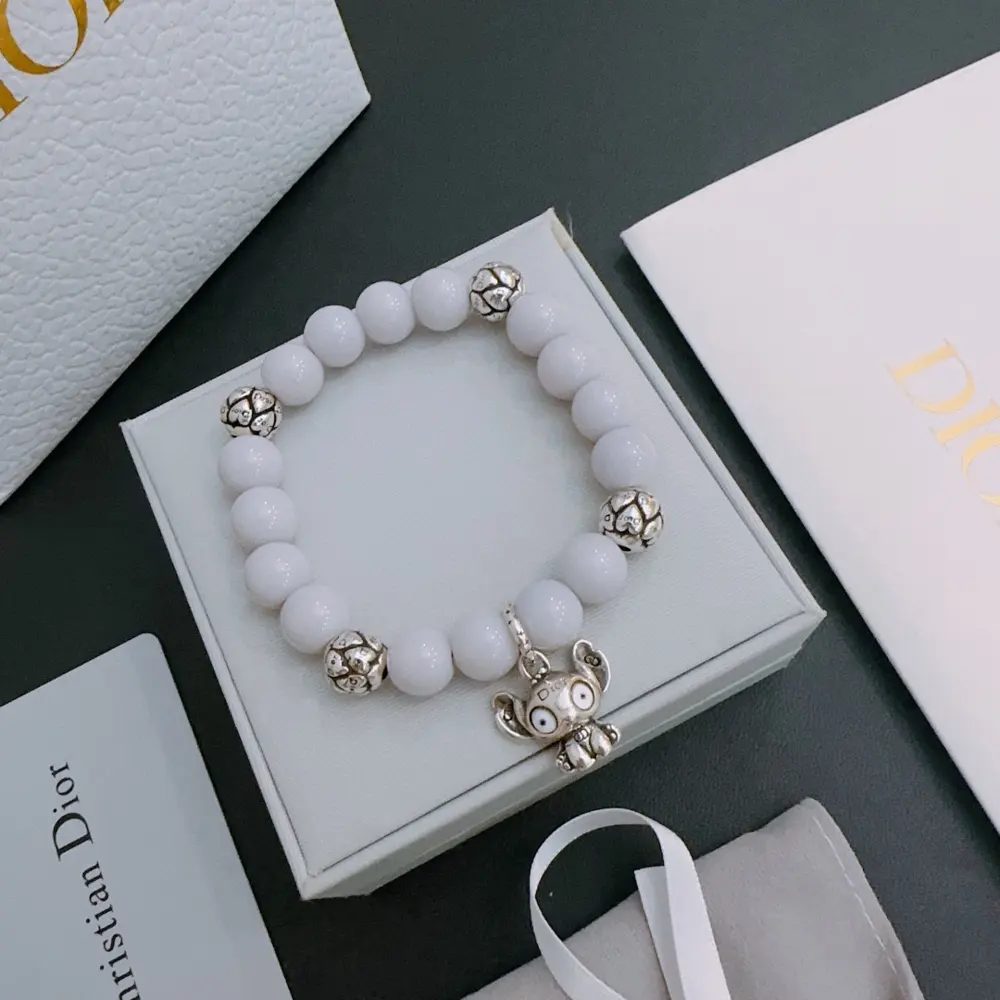 DIOR Multi-element agate Thai silver style bracelet