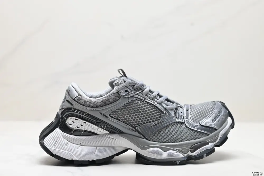 Balenciaga Stapler Shoes Staples Round Toe Lace-up Low-top Daddy Shoes 803681