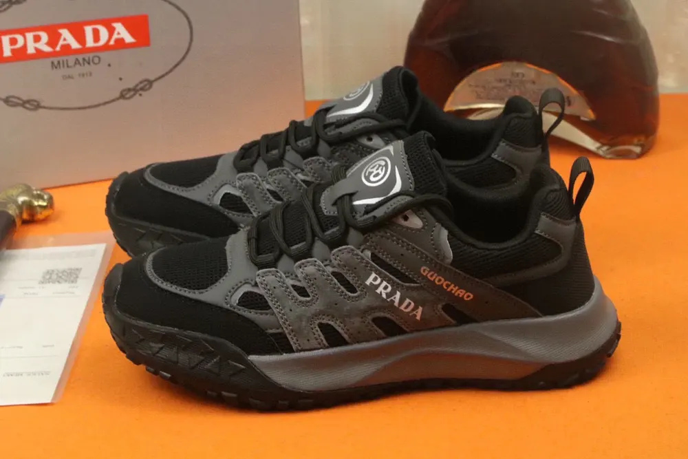Prada sneakers are featured on the cover of Italian men’s shoes fashion magazine quarterly