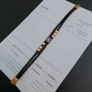 Armani leather bracelet