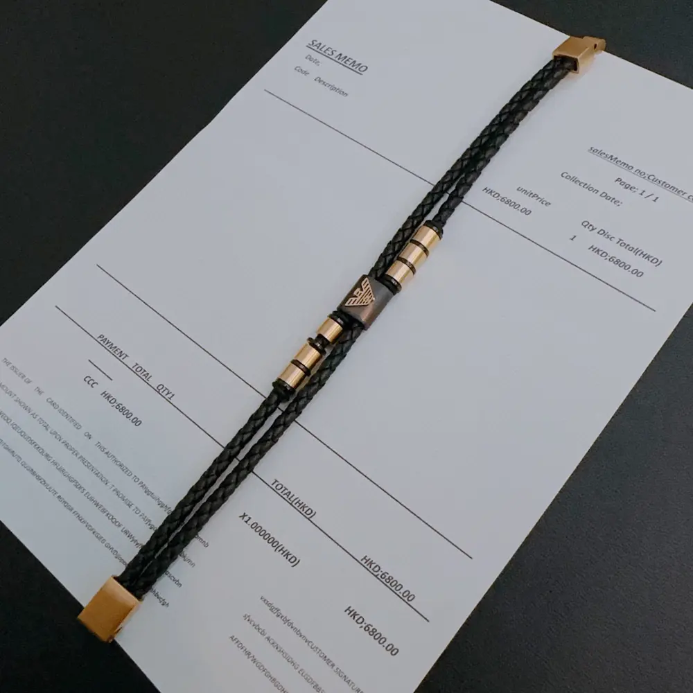 Armani leather bracelet