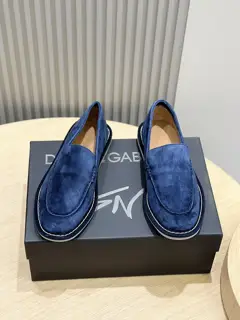 Dolce & Gabbana New Florio series soft suede moccasins