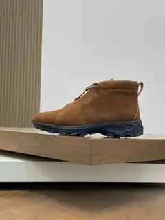 ZEGNA mid-top suede sports casual sneakers
