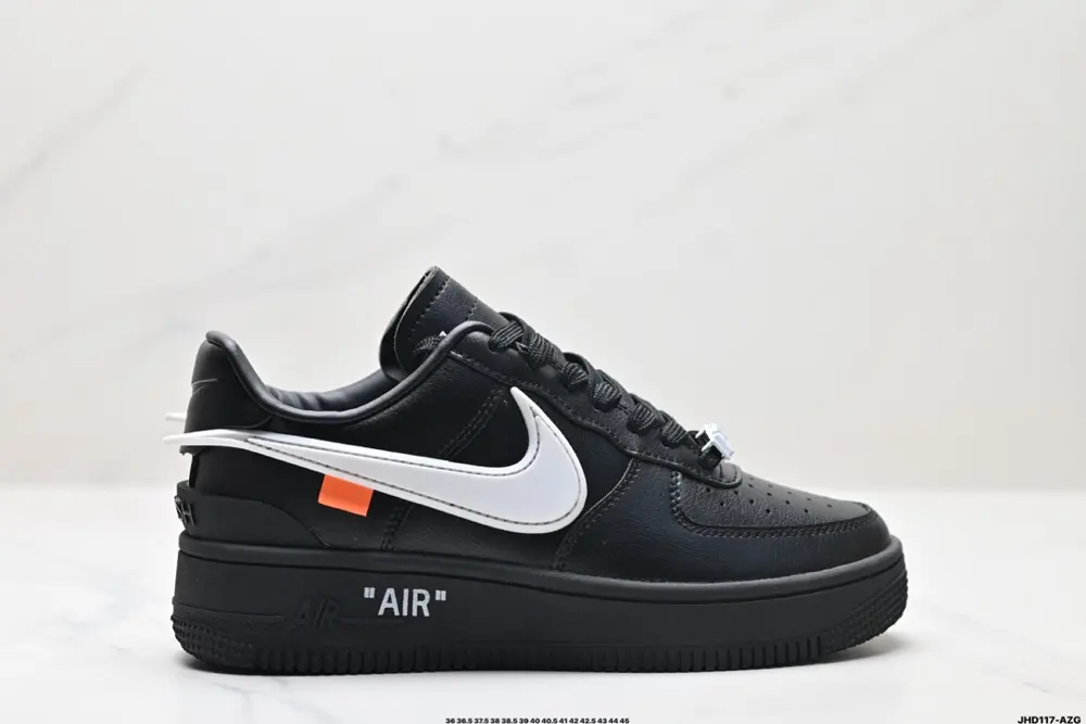 OFF-WHITE x Nike Air Force 1 OW joint Air Force One Lemon Yellow/All Black color scheme The DV3464-002