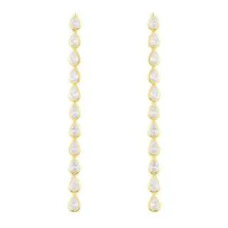 Apm monaco long water drop dangling earrings