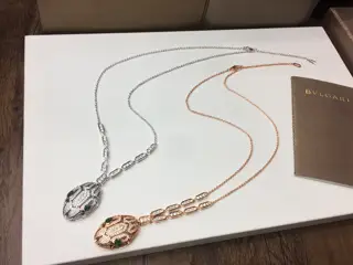 Bvlgari snake necklace Luxury snake upgraded version BVLGARI new hot new arrival High-end