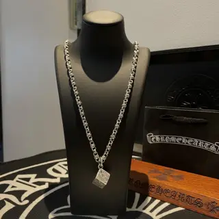 Chrome Hearts cross flower ball necklace