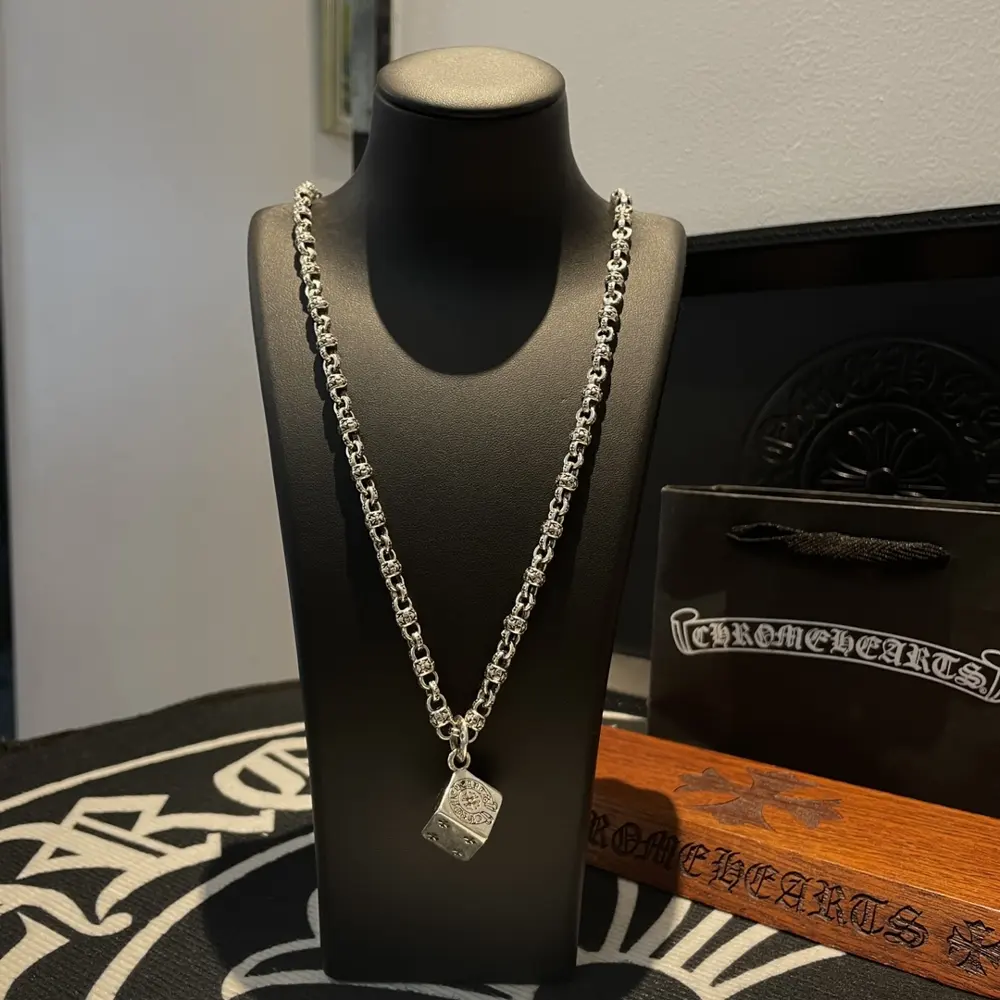 Chrome Hearts cross flower ball necklace