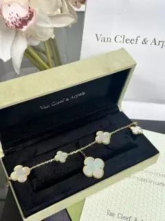 Van Cleef & Arpels white mother-of-pearl bracelet