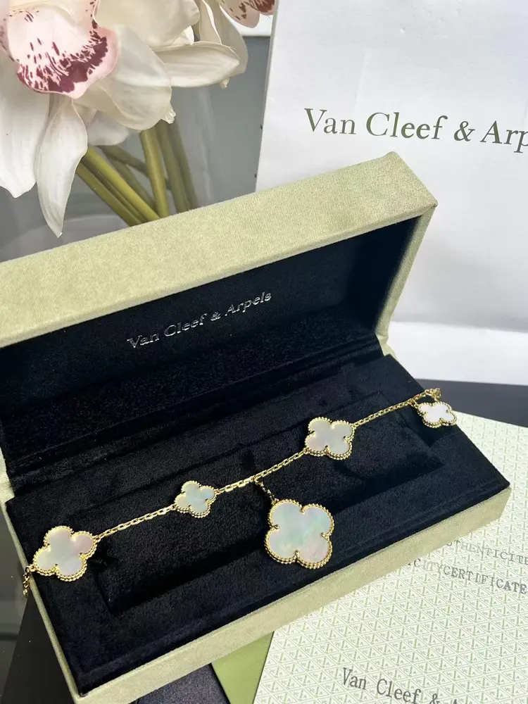 Van Cleef & Arpels white mother-of-pearl bracelet