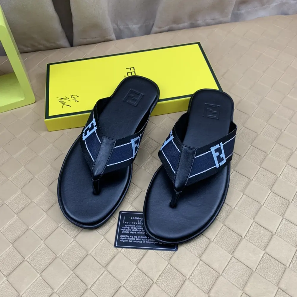 Fendi slippers imported original webbing
