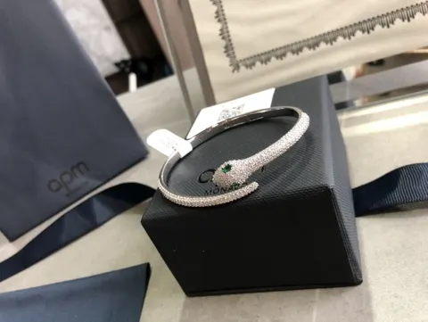 Apm monaco green snake bracelet