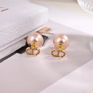 Dior new style Dior new letter earrings loved by top brands. The metal texture