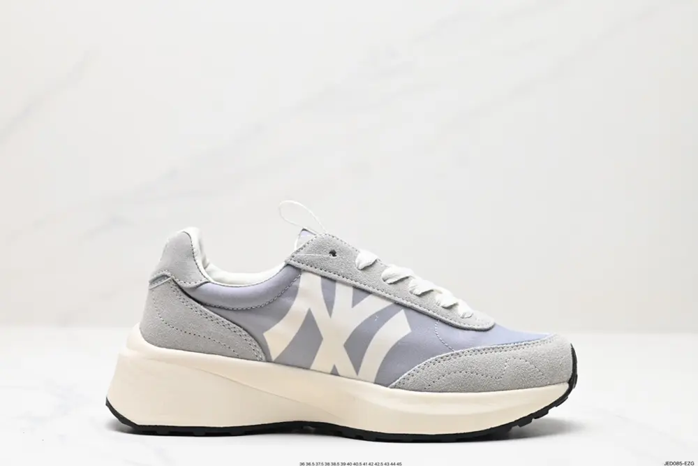 MLB height-enhancing retro NY big logo suede thick sole men’s and women’s dad shoes couple 32SHX1111