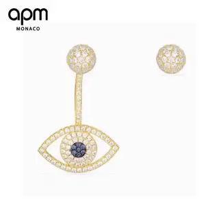 Apm monaco Devil’s Eye asymmetrical earrings