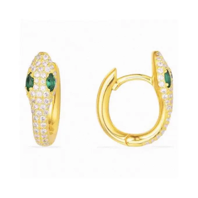 APM Monaco snake earrings original small snake head ear clips vintage earrings