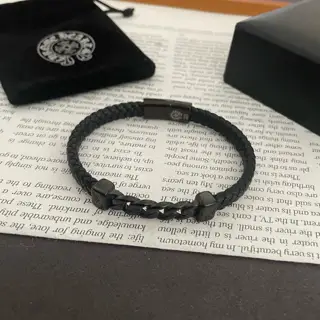 Chrome Hearts Classic Leather Bracelet