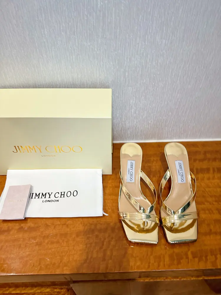 JIMMY CHOO D-buckle rhinestone model