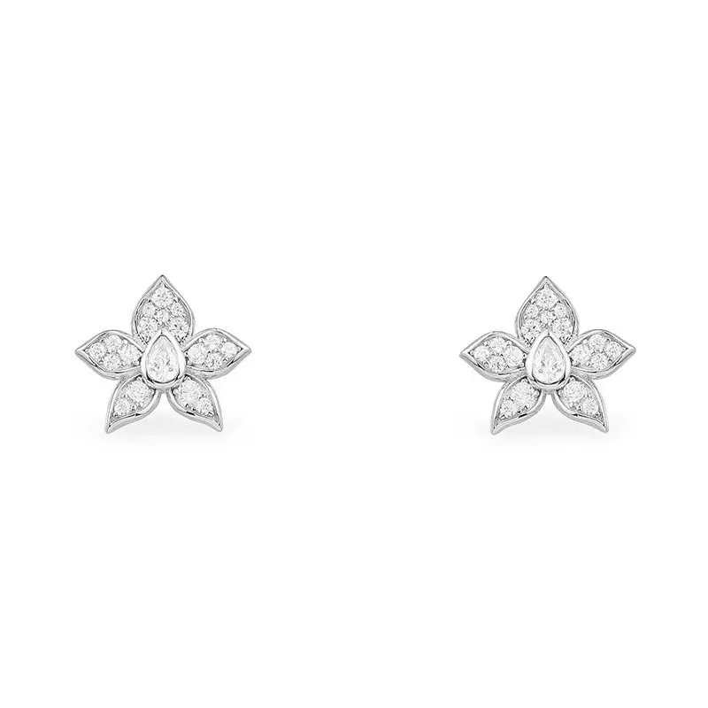 Apm monaco simple flower earrings