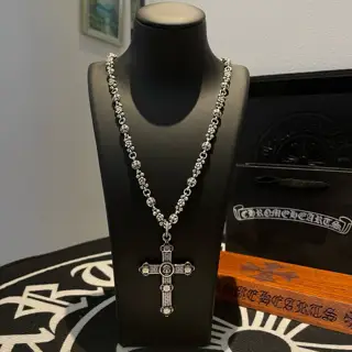Chrome Hearts Cross Heart Necklace