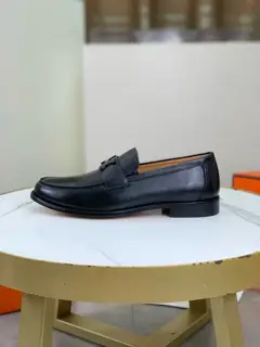 Hermès Men’s Fashion Formal and Casual Leather Shoes Slip-on Style