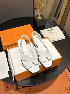 Spring and Summer Hermes Chunky Heel Sandals
