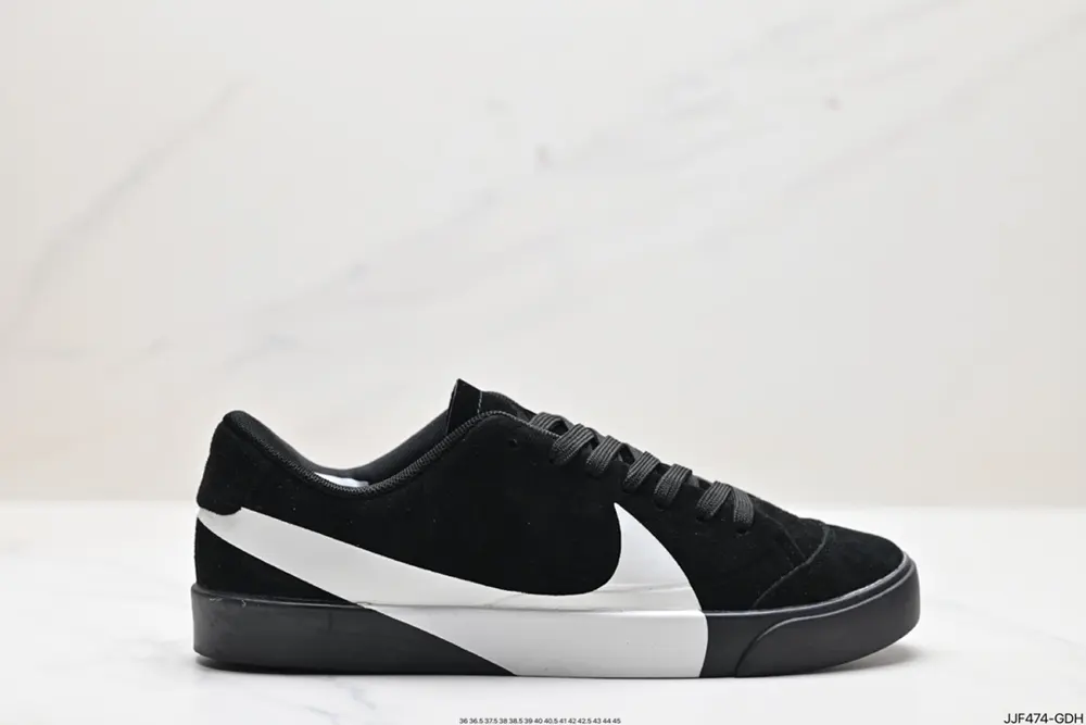 Nike Blazer City Low LX Nike Spring Hot Sale Suede Upper Black and White Retro Big Hook AV2253