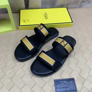 Fendi slippers imported original webbing