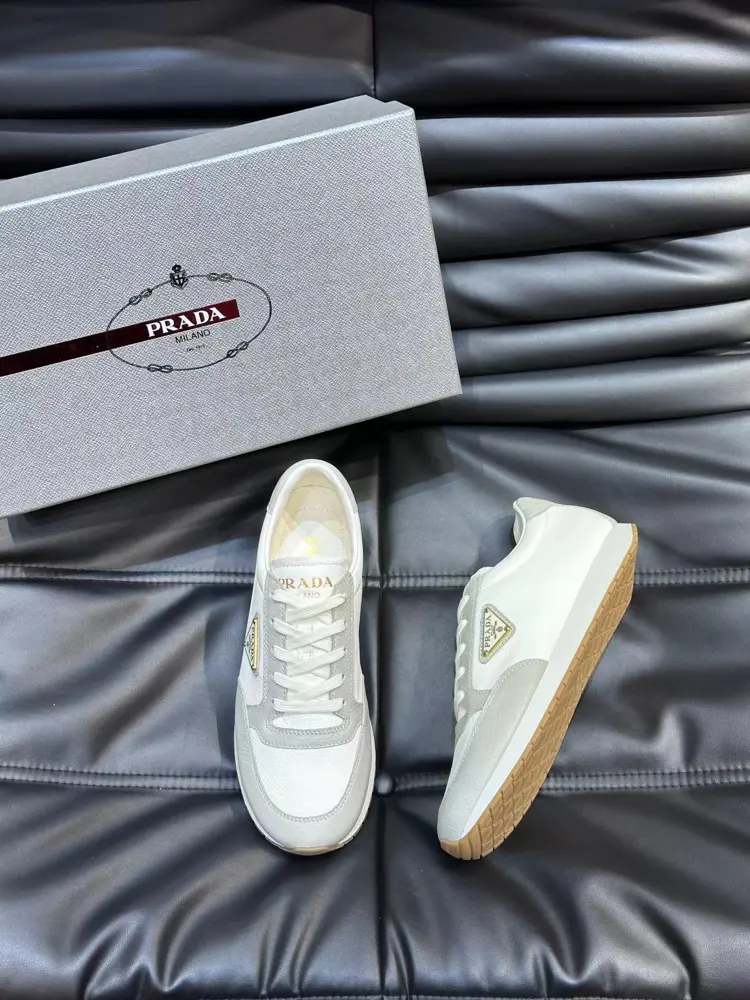 Prada men’s leather sneakers