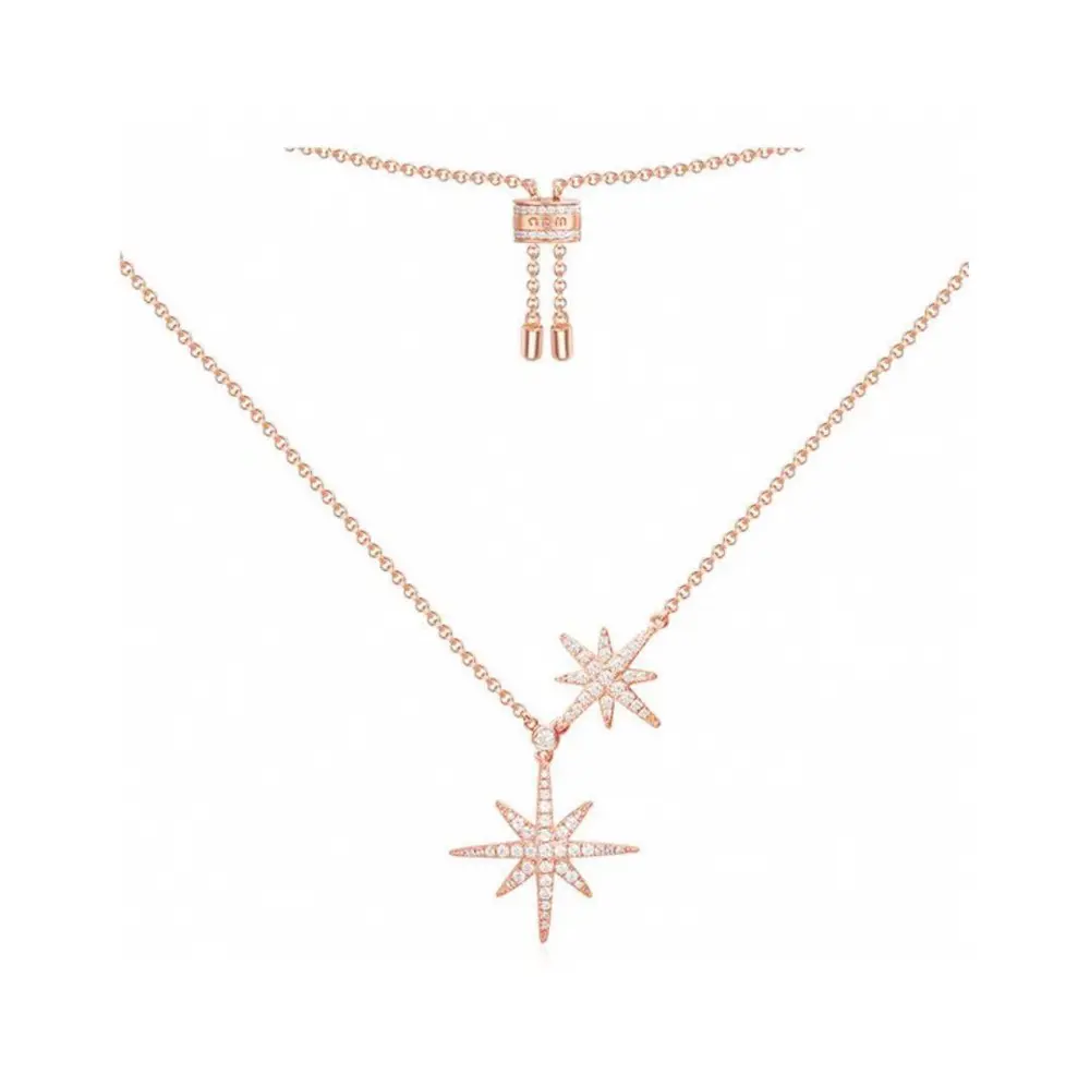 Apm monaco double star necklace
