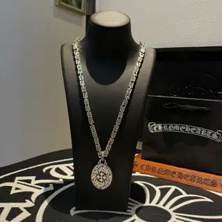 Chrome Hearts cross thick buckle necklace