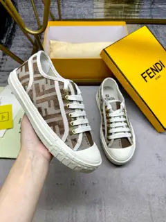 Fendi’s latest couple canvas shoes