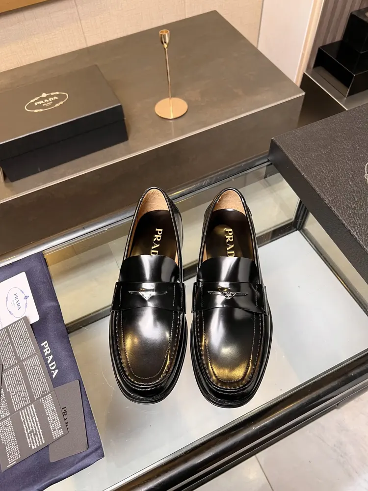 Prada casual leather shoes