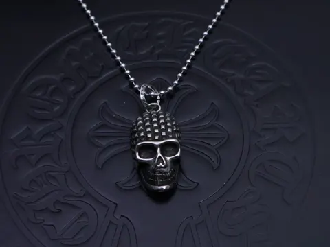 Chrome Hearts Chrome Heart Necklace Buddhist Bead Chain