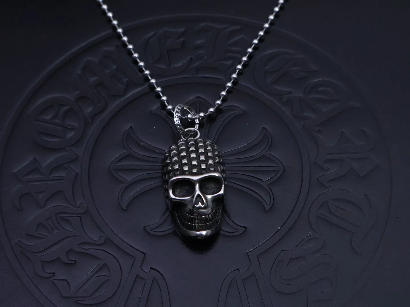 Chrome Hearts Chrome Heart Necklace Buddhist Bead Chain