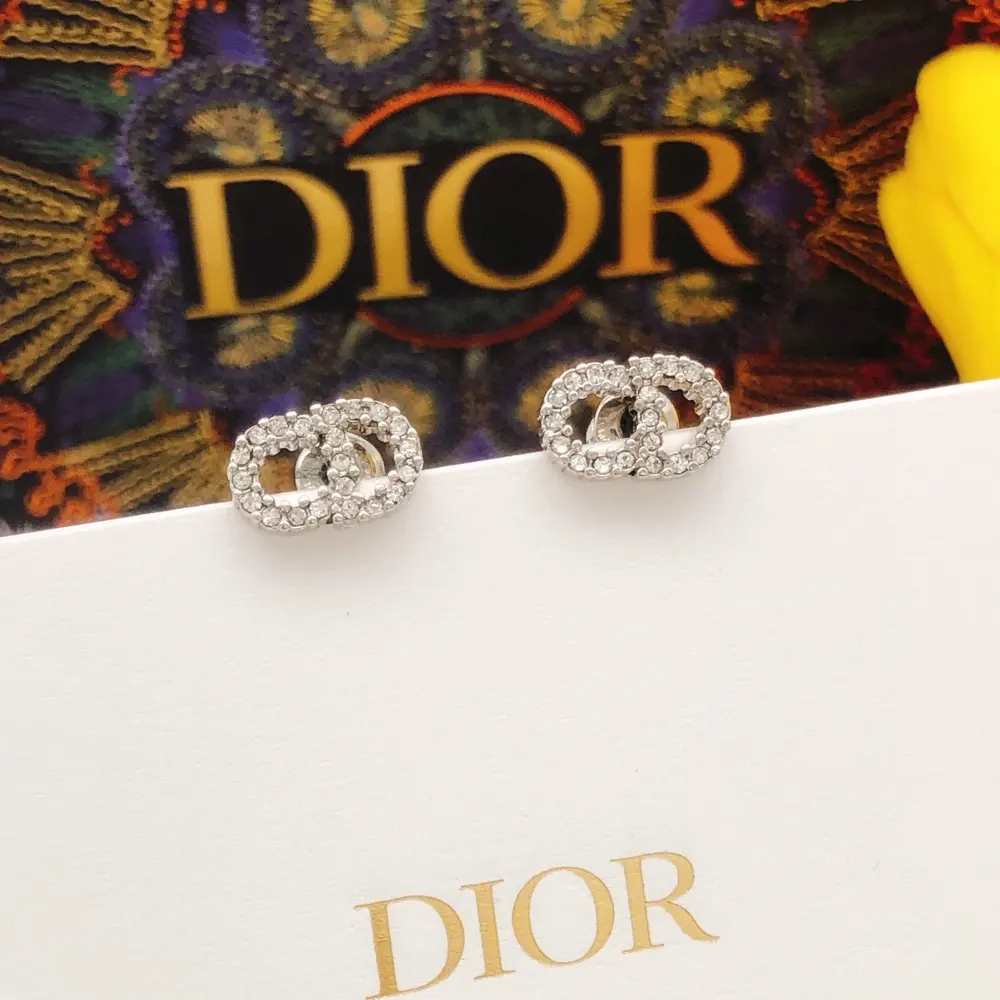 Dior CD Micro Diamond Mini Earrings High-end quality Exquisite workmanship