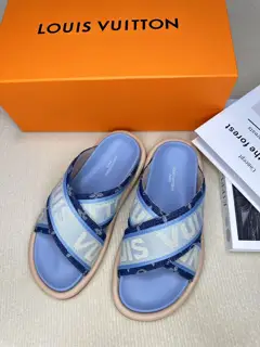 Louis Vuitton embossed slippers are now available