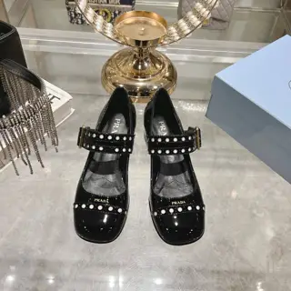 Prada 25ss early spring new classic round-toed Mary Jane shoes