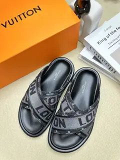 Louis Vuitton embossed slippers are now available